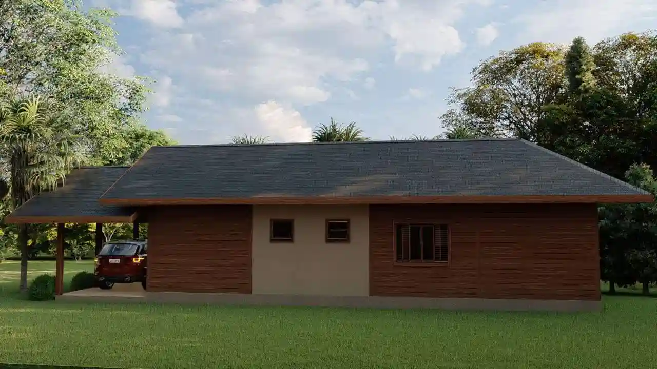 Casa Simples de Quartzo e Plantação, creation #10583